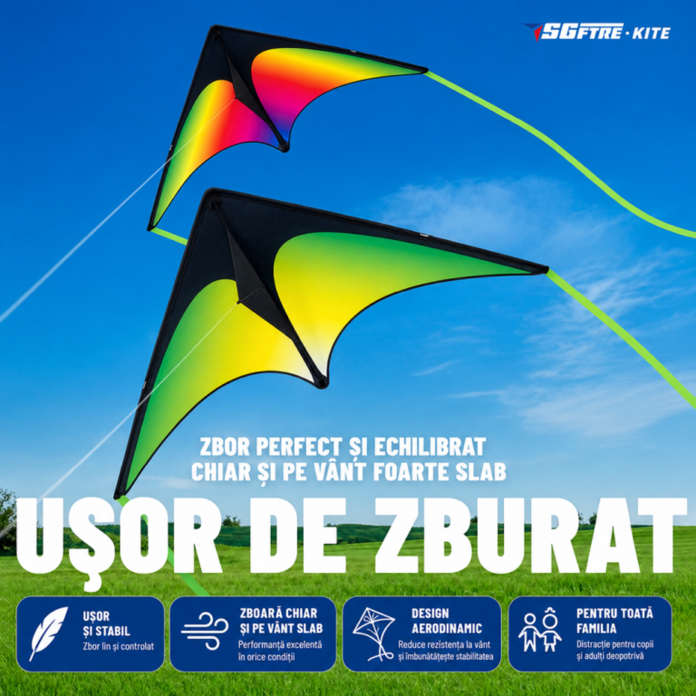 Gata de zbor (DELTA verde și multicolor)